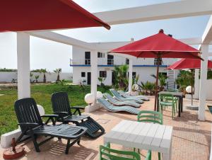 A patio or other outdoor area at Riad Ocean Beach Douira
