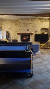 Posezení v ubytování Chambre Colomby Kaabi Marina