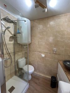Et badeværelse på Duplex climatisé proche port Toulon