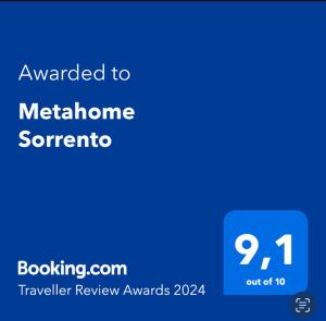 梅塔的住宿－Metahome Sorrento，手机的屏幕截图,文字升级到梅尔本至高