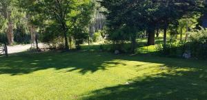 A garden outside Cabañas Pablo