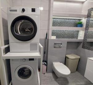 Ένα μπάνιο στο Apartament JK 47 A z miejscem postojowym w garażu +39 φωτογραφίες