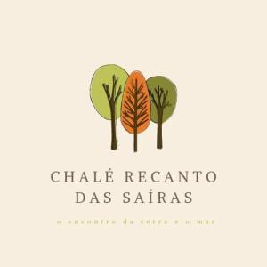 a set of three trees logo at Chalé Recanto Das Saíras em Paraty in Paraty