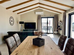 TV a/nebo společenská místnost v ubytování Villa Vinova Loza