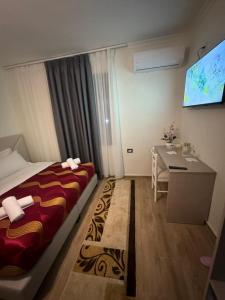Postelja oz. postelje v sobi nastanitve Hotel Bar-Restorant Fresku