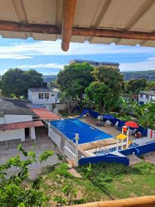 O vedere a piscinei de la sau din apropiere de Hotel santa marta Melgar