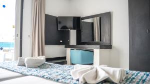 Postel nebo postele na pokoji v ubytování HOTEL KAISER