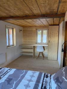 Postel nebo postele na pokoji v ubytování Chalet Le Monastère