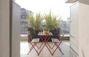 A balcony or terrace at Giresio 41 - Your Penthouse with Rooftop Garden in Milano Navigli - WIFI