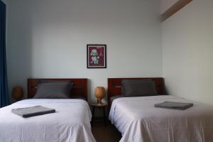 Sorya Guesthouse & Dolphin Tours客房内的一张或多张床位