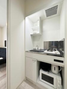 bHOTEL Yutori - Near Temples 1BR in Onomichi City for 3 Ppl tesisinde mutfak veya mini mutfak