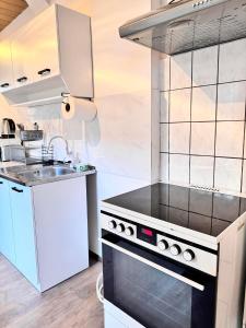Kuchyň nebo kuchyňský kout v ubytování Gästehaus EMELI
