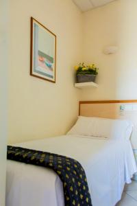 Postel nebo postele na pokoji v ubytování Hotel Delle Mimose