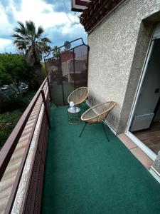 Balkón nebo terasa v ubytování Hôtel Ulysse Montpellier Centre