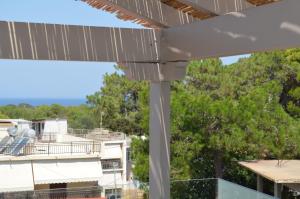 a view from the balcony of a building at Rastoni RQD 6 in Arkoudi