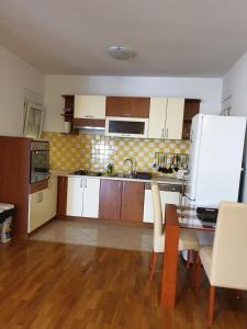 Kuchyň nebo kuchyňský kout v ubytování Apartments Glibo