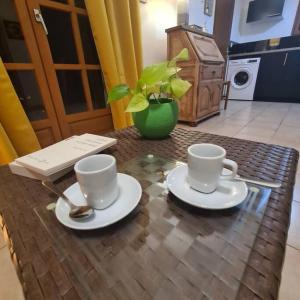 Kuchyň nebo kuchyňský kout v ubytování Ti Sucrier Jaune - Douceur caraïbe vue mer