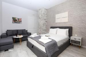 Postel nebo postele na pokoji v ubytování Nickmar Corfu Apartment