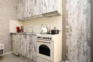 Kuchyň nebo kuchyňský kout v ubytování Nickmar Corfu Apartment