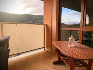 Balkón nebo terasa v ubytování Krušnohorský apartmán