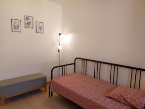 Katil atau katil-katil dalam bilik di Vue montagne et terrasse privée Appartement centre Nyons