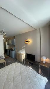 Kuchyň nebo kuchyňský kout v ubytování Borovets Hills Boro Boro Studio 35m2