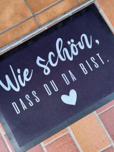 a sign for a wedding on a sidewalk at seeglueck SEENSUCHT seenah in Reichenau