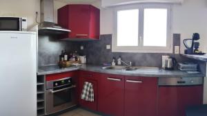 Kuchyňa alebo kuchynka v ubytovaní Appartement avec une belle vue sur Palalda