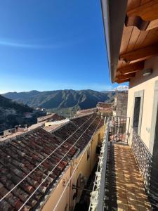 a view from the roof of a building at Casa Belvedere Motta Camastra Gole Alcantara in Motta Camastra