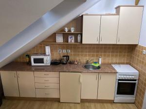 Kuchyň nebo kuchyňský kout v ubytování Apartman Centar E&A