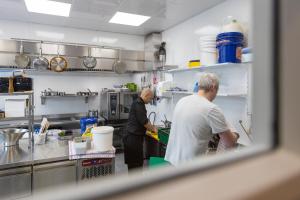 Küche/Küchenzeile in der Unterkunft Li Ter Hôtel