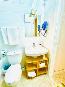 Koupelna v ubytování Hostal La Taberna