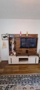 Μια τηλεόραση ή/και κέντρο ψυχαγωγίας στο Apartamento na Serra 2 quartos
