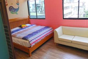 Postel nebo postele na pokoji v ubytování Star Moon Forest Inn