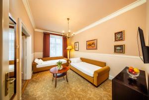 TV a/nebo společenská místnost v ubytování Esplanade Hotel Prague