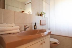 Koupelna v ubytování Casa Rosa