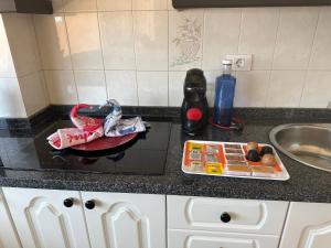 Kuchnia lub aneks kuchenny w obiekcie Vivienda Vacacional con Vistas a La Gomera y La Palma