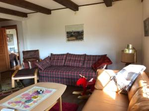 Area soggiorno di Sagolikt läge med havsutsikt i Rörum på Österlen