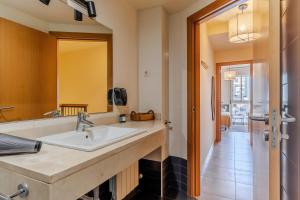 a bathroom with a sink and a mirror at AB Sagrada Familia - Sant Pau in Barcelona +154 photos
