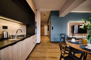 Kuchnia lub aneks kuchenny w obiekcie Apartament No 61 Blue Holiday Home Zator