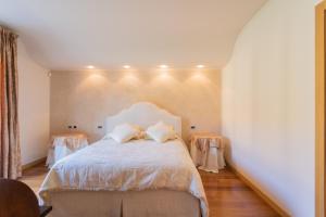 Postel nebo postele na pokoji v ubytování Villa Vescovado appartamento in casa vacanza