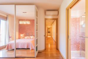Postel nebo postele na pokoji v ubytování Villa Vescovado appartamento in casa vacanza