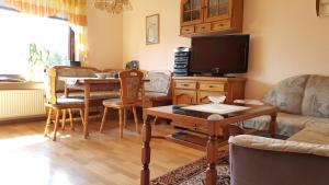 Posezení v ubytování Ferienwohnung Veit