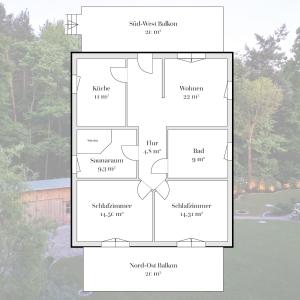 Grundriss der Unterkunft Meer & Wald Wellness Appartements