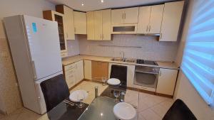 Kuchyň nebo kuchyňský kout v ubytování Apartman Biserka