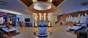 TV a/nebo společenská místnost v ubytování Hotel Alleviate