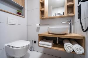 Koupelna v ubytování Apartmány U Zámečku