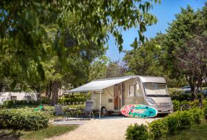 Maistra Camping Veštar Pitches外面的花园