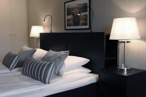 Postel nebo postele na pokoji v ubytování Hotell Miskarp
