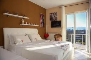 Katil atau katil-katil dalam bilik di Hotel Villa Linda